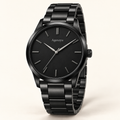 Agenzyu Eclipse men's watch in All Black, main front three-quarter view with Agenzyu branding.