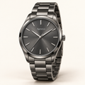 Agenzyu Slate men's watch in Graphite Grey, main front three-quarter view with Agenzyu branding.